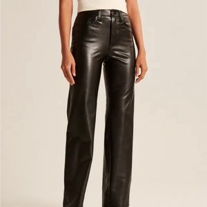 Abercrombie Vegan Leather 90s Relaxed Pant